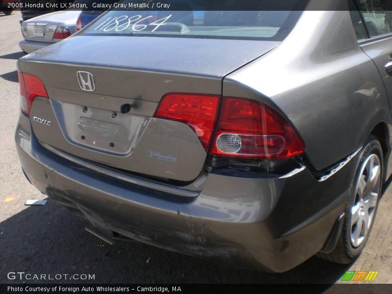Galaxy Gray Metallic / Gray 2008 Honda Civic LX Sedan