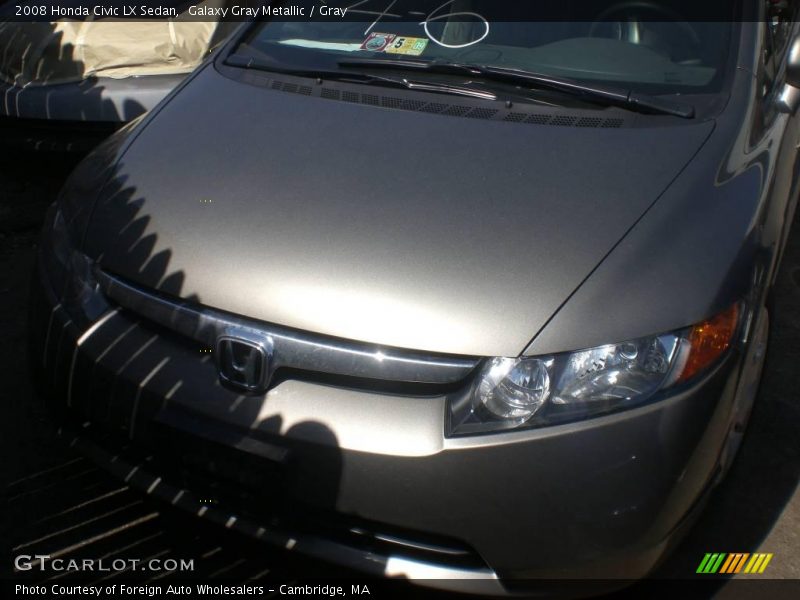 Galaxy Gray Metallic / Gray 2008 Honda Civic LX Sedan