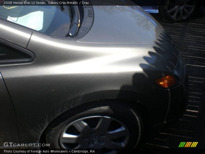 Galaxy Gray Metallic / Gray 2008 Honda Civic LX Sedan