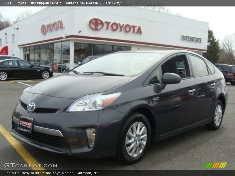 Winter Gray Metallic / Dark Gray 2013 Toyota Prius Plug-in Hybrid