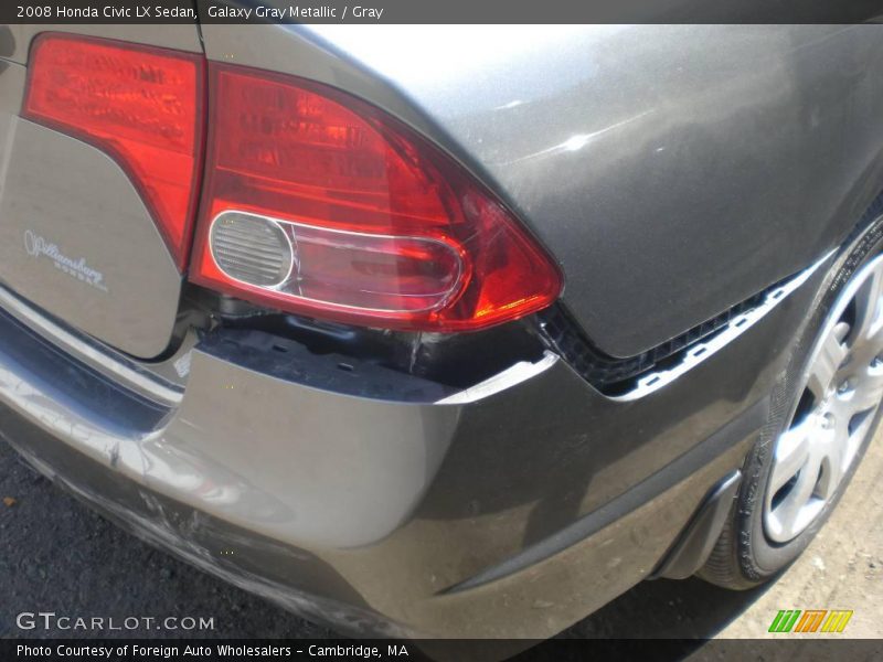 Galaxy Gray Metallic / Gray 2008 Honda Civic LX Sedan