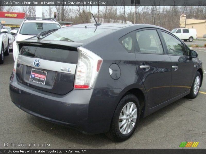 Winter Gray Metallic / Dark Gray 2013 Toyota Prius Plug-in Hybrid