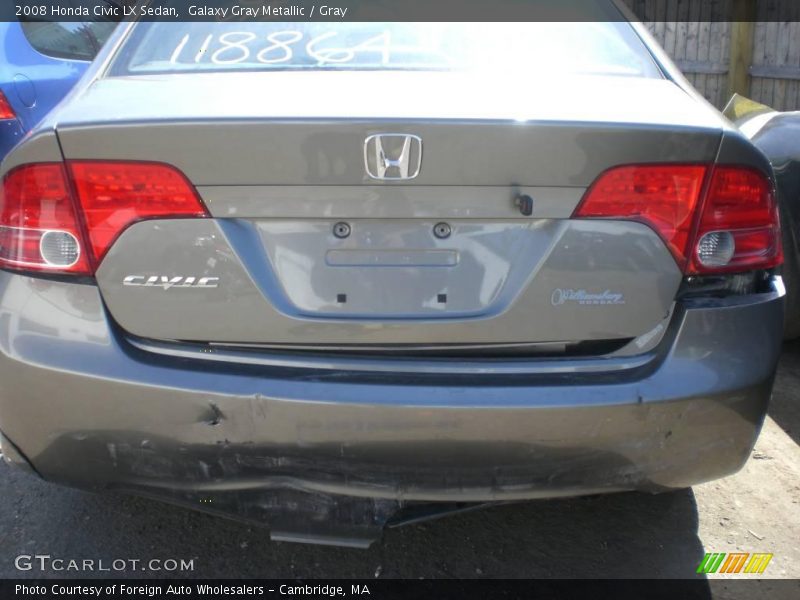 Galaxy Gray Metallic / Gray 2008 Honda Civic LX Sedan