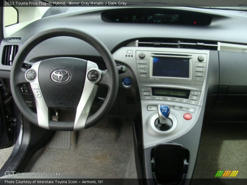 Winter Gray Metallic / Dark Gray 2013 Toyota Prius Plug-in Hybrid