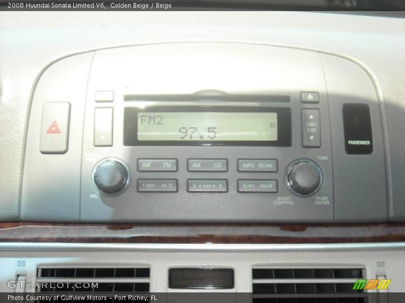 Golden Beige / Beige 2008 Hyundai Sonata Limited V6