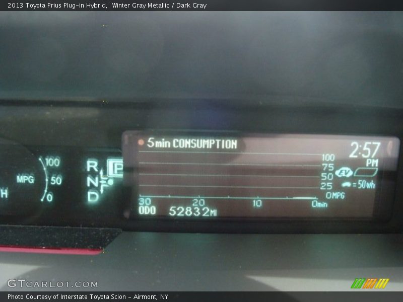 Winter Gray Metallic / Dark Gray 2013 Toyota Prius Plug-in Hybrid