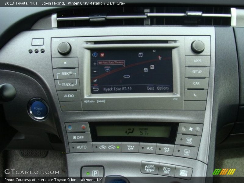 Winter Gray Metallic / Dark Gray 2013 Toyota Prius Plug-in Hybrid