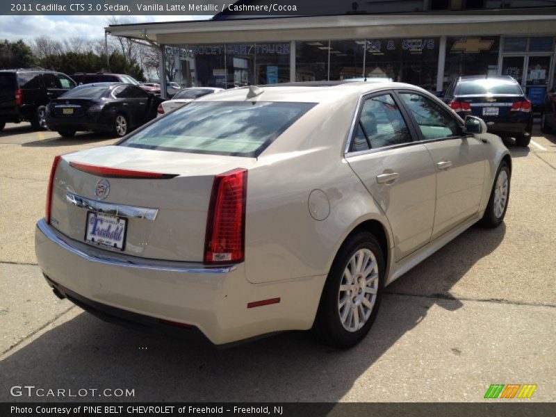 Vanilla Latte Metallic / Cashmere/Cocoa 2011 Cadillac CTS 3.0 Sedan