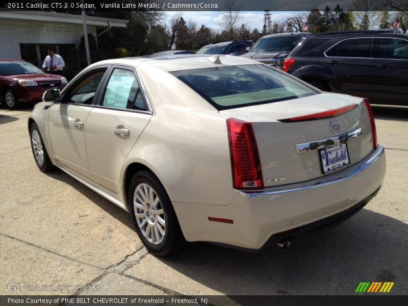 Vanilla Latte Metallic / Cashmere/Cocoa 2011 Cadillac CTS 3.0 Sedan