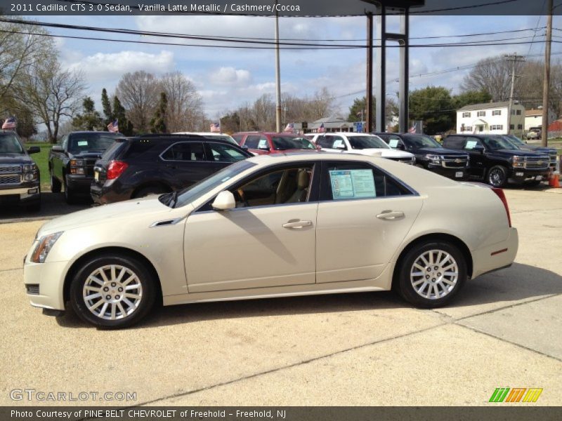 Vanilla Latte Metallic / Cashmere/Cocoa 2011 Cadillac CTS 3.0 Sedan