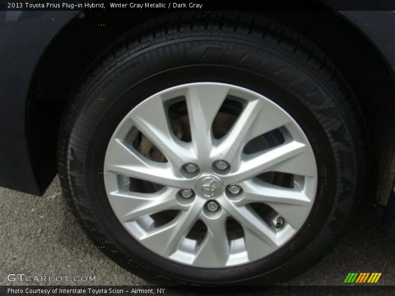Winter Gray Metallic / Dark Gray 2013 Toyota Prius Plug-in Hybrid