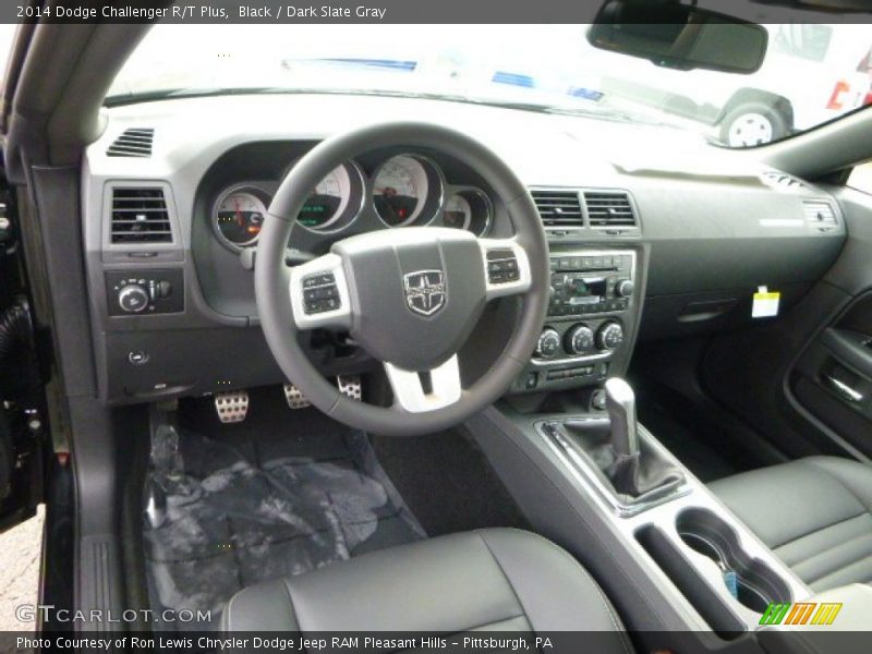 Black / Dark Slate Gray 2014 Dodge Challenger R/T Plus