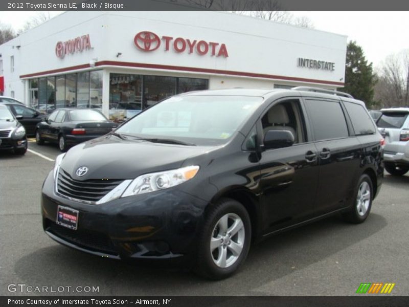 Black / Bisque 2012 Toyota Sienna LE