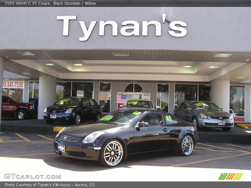 Black Obsidian / Willow 2003 Infiniti G 35 Coupe