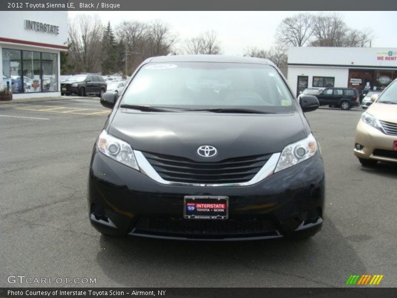 Black / Bisque 2012 Toyota Sienna LE