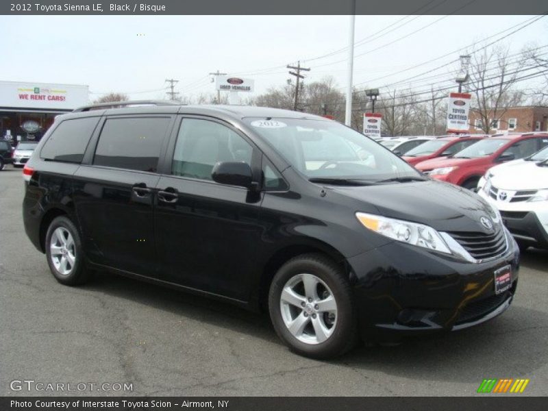 Black / Bisque 2012 Toyota Sienna LE