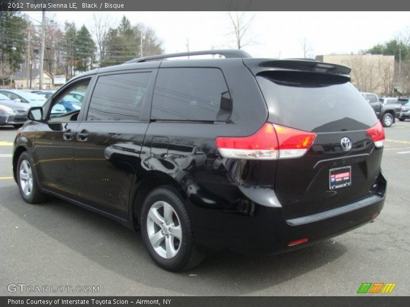 Black / Bisque 2012 Toyota Sienna LE