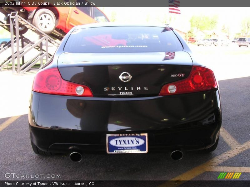 Black Obsidian / Willow 2003 Infiniti G 35 Coupe