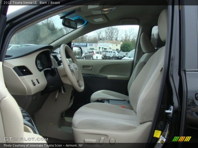 Black / Bisque 2012 Toyota Sienna LE