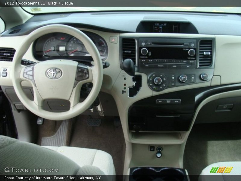 Black / Bisque 2012 Toyota Sienna LE