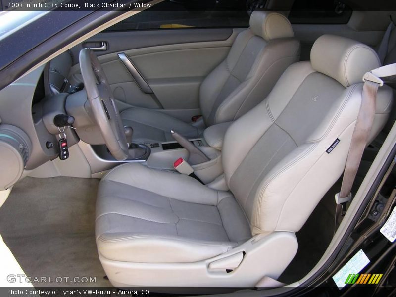 Black Obsidian / Willow 2003 Infiniti G 35 Coupe