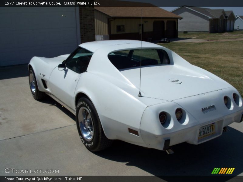 Classic White / Black 1977 Chevrolet Corvette Coupe