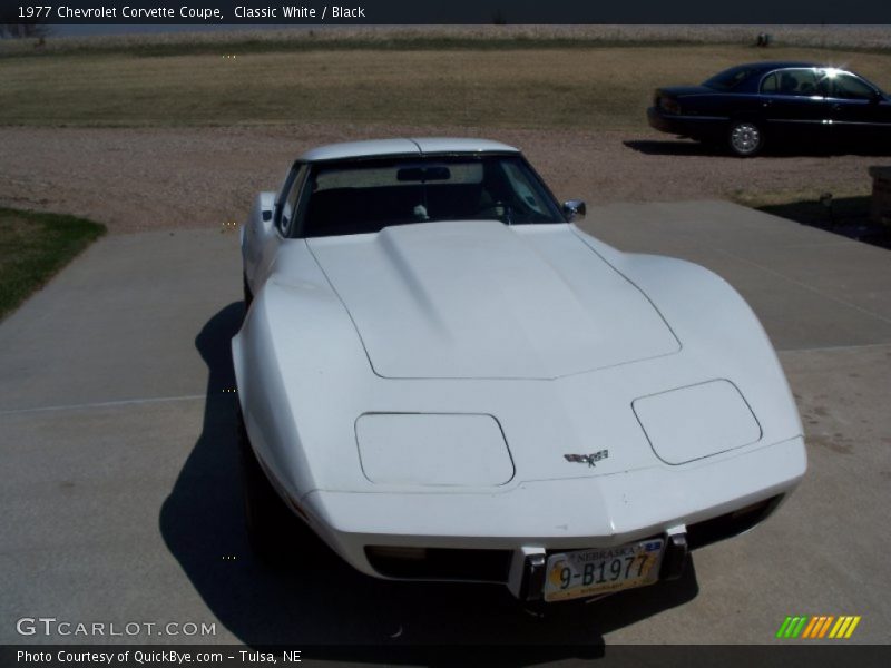 Classic White / Black 1977 Chevrolet Corvette Coupe