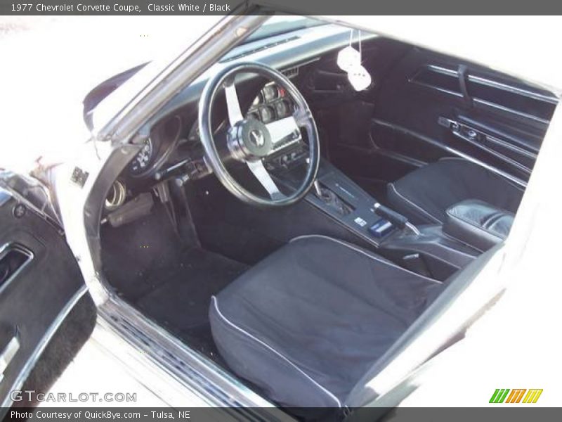 Classic White / Black 1977 Chevrolet Corvette Coupe