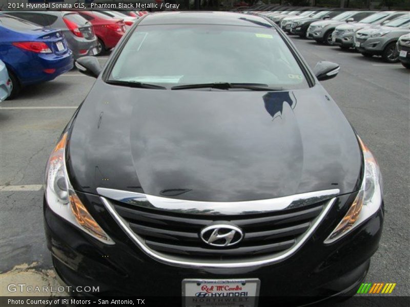 Phantom Black Metallic / Gray 2014 Hyundai Sonata GLS