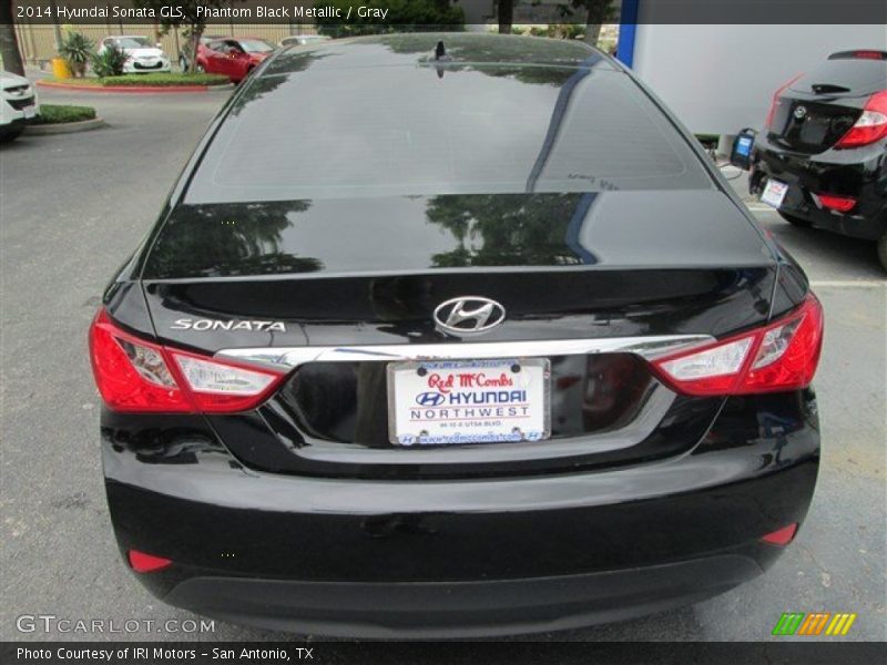 Phantom Black Metallic / Gray 2014 Hyundai Sonata GLS