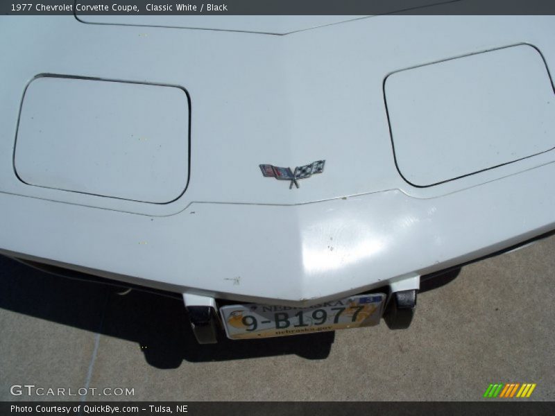 Classic White / Black 1977 Chevrolet Corvette Coupe