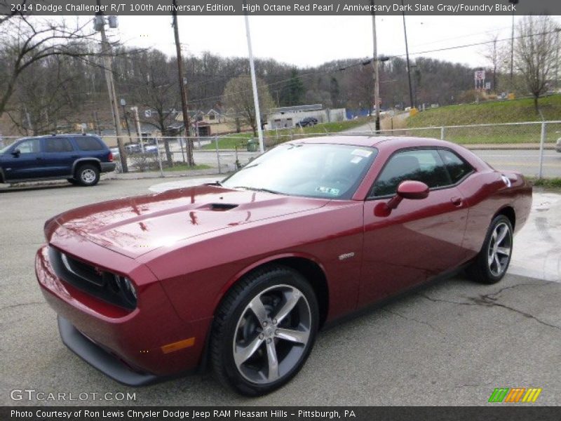 Front 3/4 View of 2014 Challenger R/T 100th Anniversary Edition
