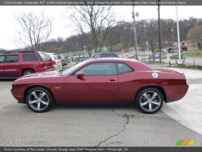 High Octane Red Pearl / Anniversary Dark Slate Gray/Foundry Black 2014 Dodge Challenger R/T 100th Anniversary Edition