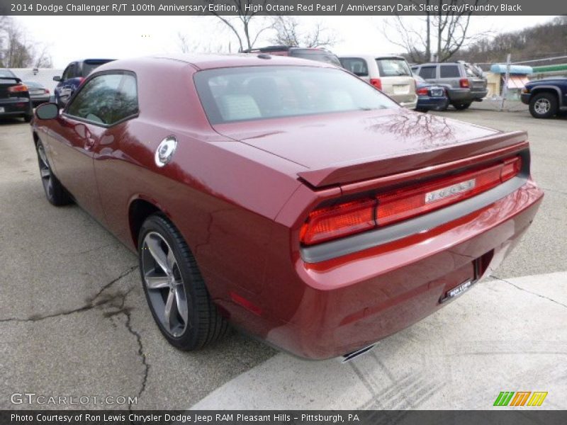 High Octane Red Pearl / Anniversary Dark Slate Gray/Foundry Black 2014 Dodge Challenger R/T 100th Anniversary Edition