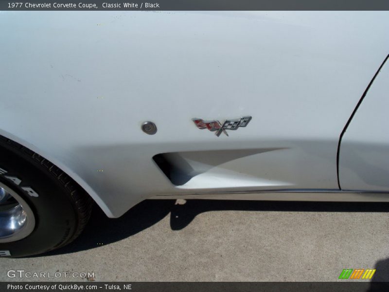 Classic White / Black 1977 Chevrolet Corvette Coupe