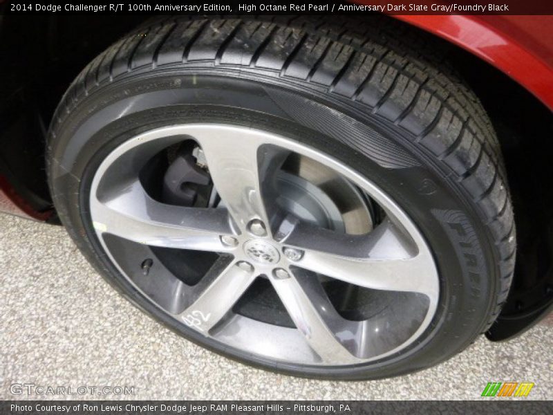 High Octane Red Pearl / Anniversary Dark Slate Gray/Foundry Black 2014 Dodge Challenger R/T 100th Anniversary Edition