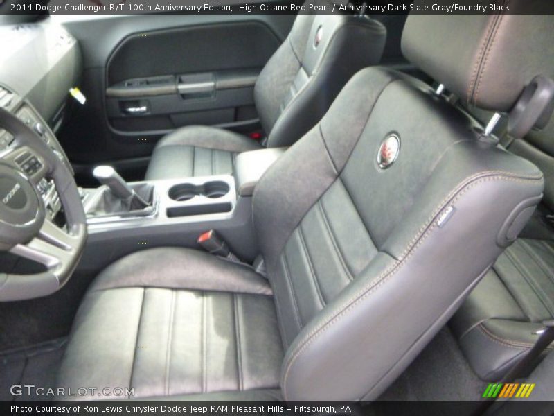 Front Seat of 2014 Challenger R/T 100th Anniversary Edition