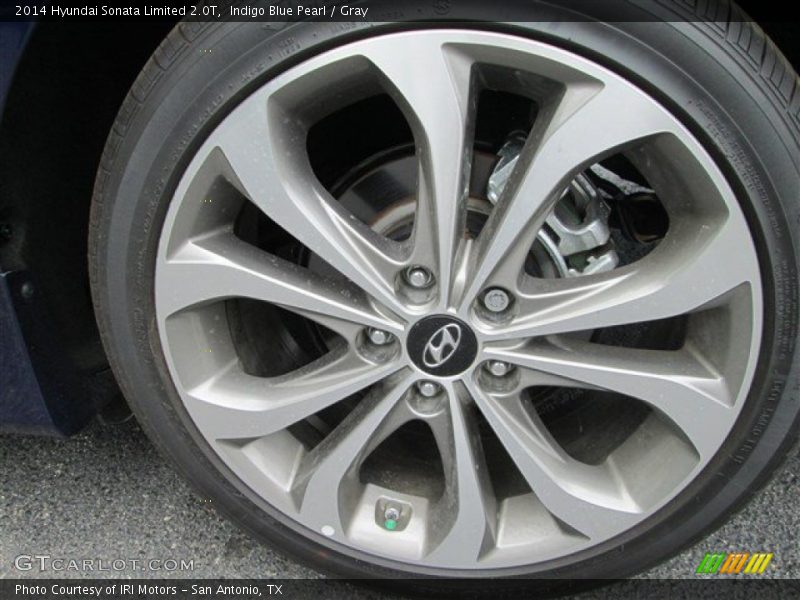 Indigo Blue Pearl / Gray 2014 Hyundai Sonata Limited 2.0T