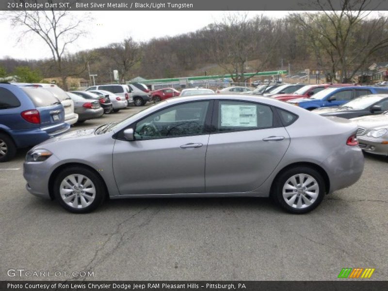 Billet Silver Metallic / Black/Light Tungsten 2014 Dodge Dart SXT