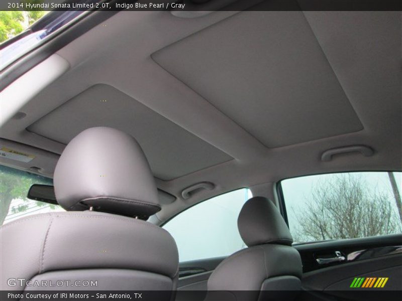 Indigo Blue Pearl / Gray 2014 Hyundai Sonata Limited 2.0T