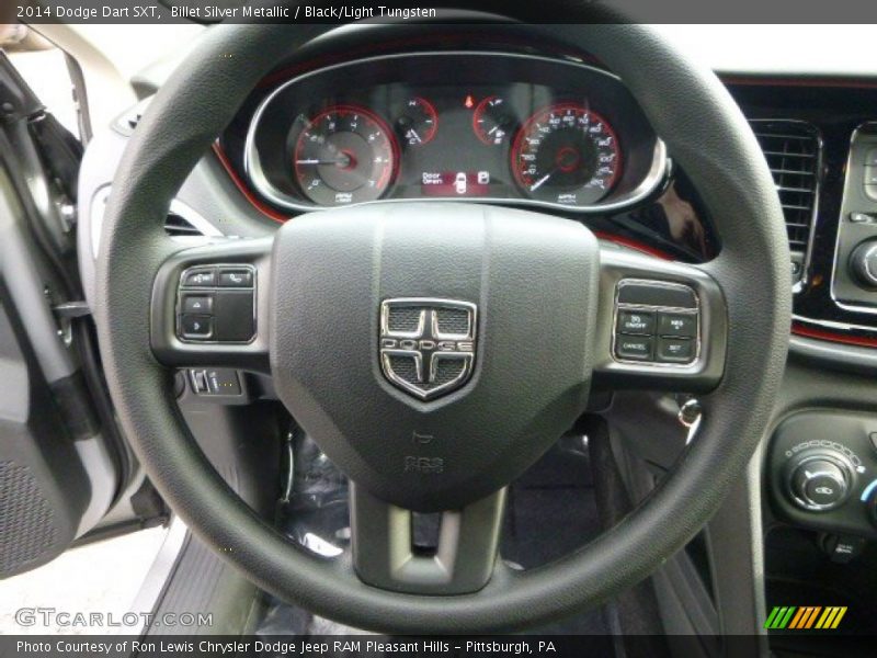 Billet Silver Metallic / Black/Light Tungsten 2014 Dodge Dart SXT
