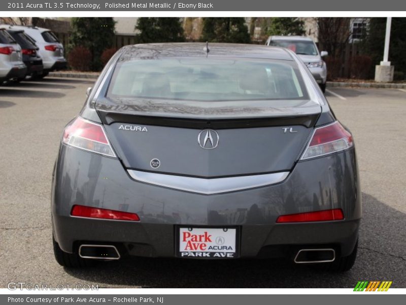 Polished Metal Metallic / Ebony Black 2011 Acura TL 3.5 Technology