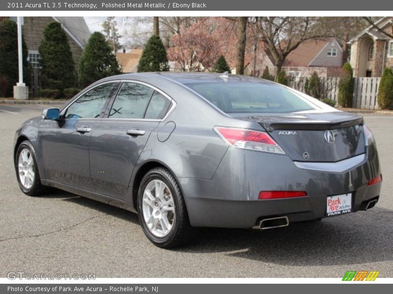Polished Metal Metallic / Ebony Black 2011 Acura TL 3.5 Technology