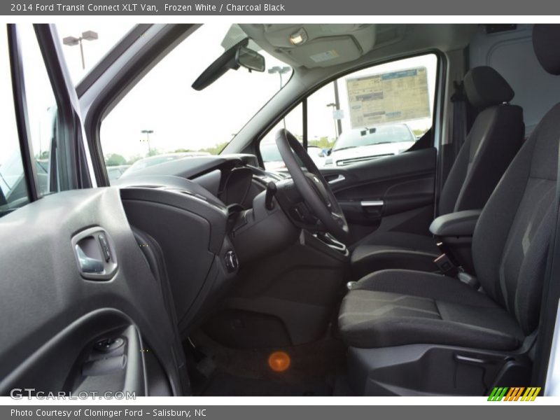Frozen White / Charcoal Black 2014 Ford Transit Connect XLT Van