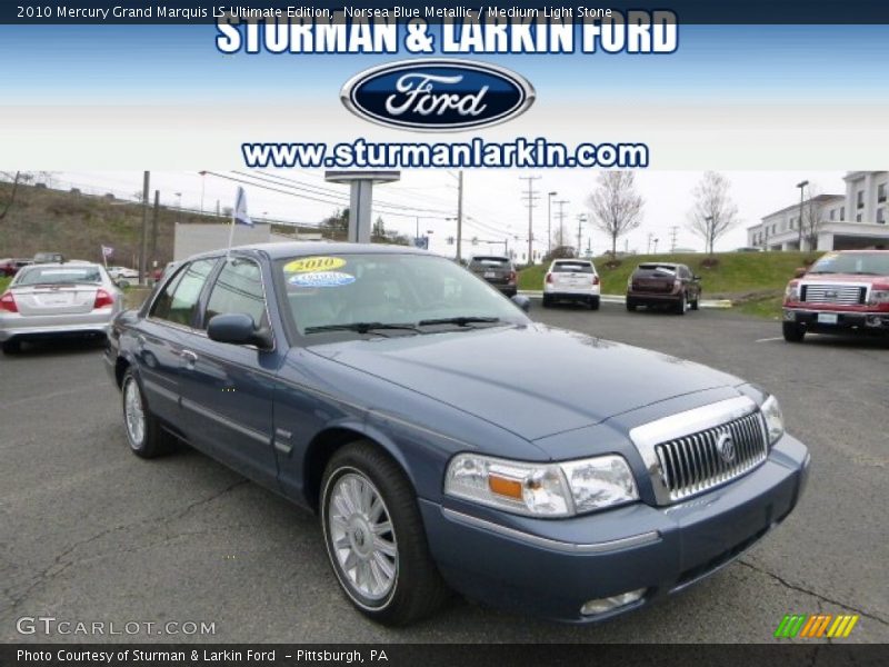 Norsea Blue Metallic / Medium Light Stone 2010 Mercury Grand Marquis LS Ultimate Edition