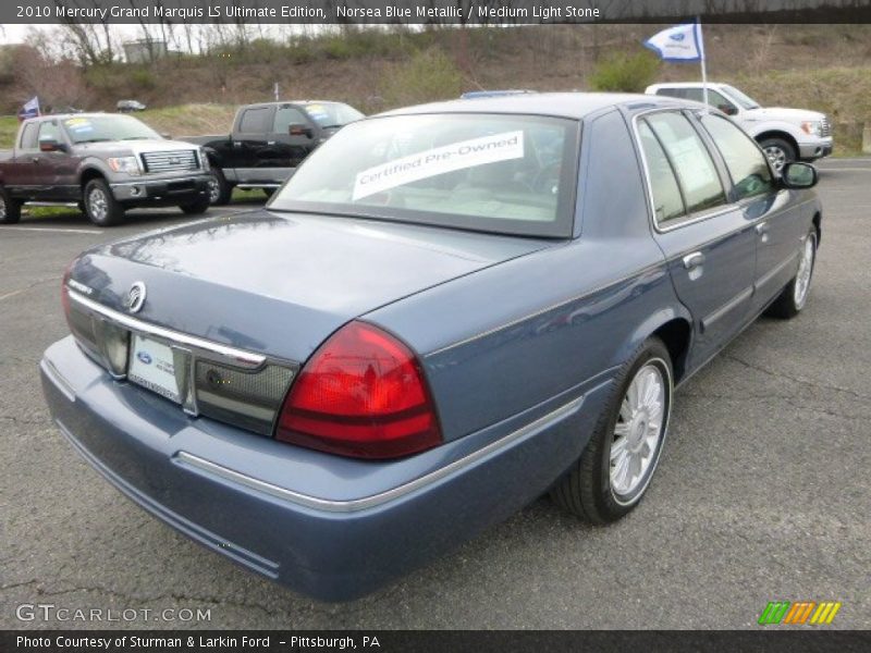 Norsea Blue Metallic / Medium Light Stone 2010 Mercury Grand Marquis LS Ultimate Edition