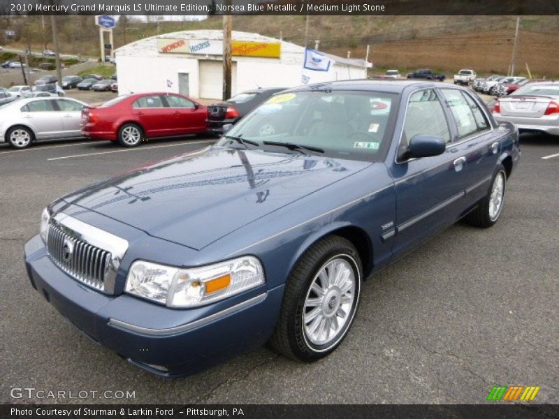 Norsea Blue Metallic / Medium Light Stone 2010 Mercury Grand Marquis LS Ultimate Edition