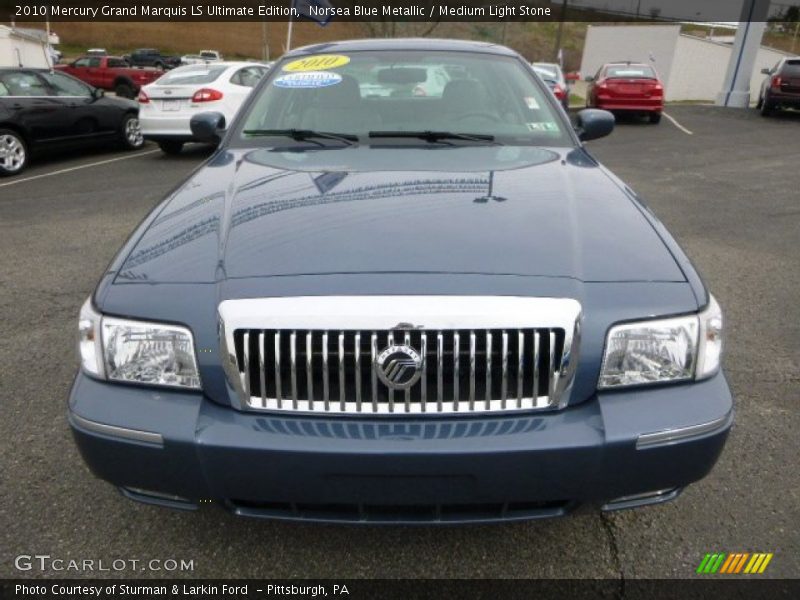 Norsea Blue Metallic / Medium Light Stone 2010 Mercury Grand Marquis LS Ultimate Edition