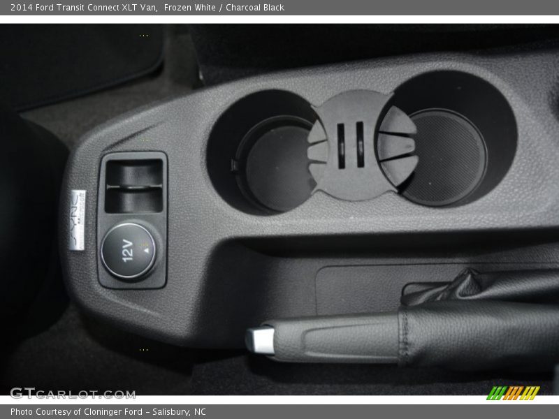 Frozen White / Charcoal Black 2014 Ford Transit Connect XLT Van