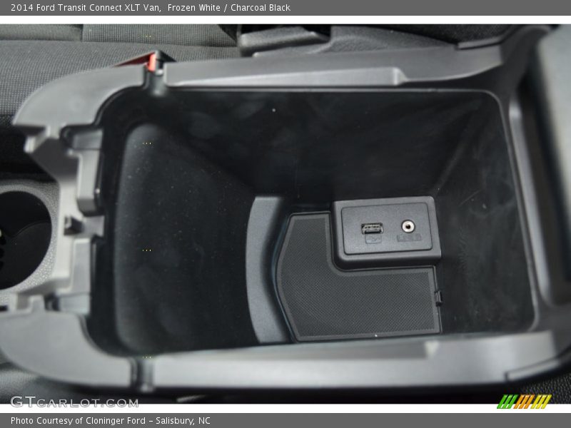 Frozen White / Charcoal Black 2014 Ford Transit Connect XLT Van